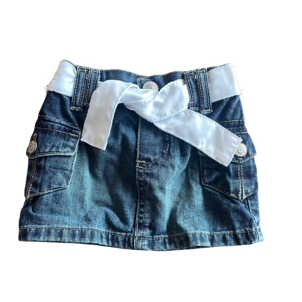 Vintage 12 month Y2K Old Navy Baby Denim Mini Skirt